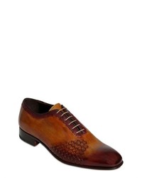 Handmade Woven Leather Oxford Shoes