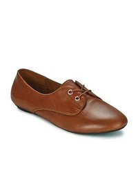 Hush Puppies Chaste Oxford Tan Leather Casual Shoes