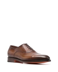 Santoni Leather Derby Shoes