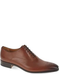 Stemar Punch Toe Leather Oxford Shoes