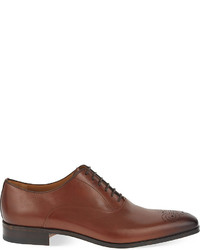 Stemar Punch Toe Leather Oxford Shoes
