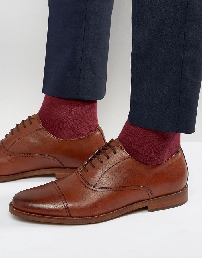 svovl dommer Tilsyneladende Aldo Thobe Leather Oxford Shoes, $65 | Asos | Lookastic
