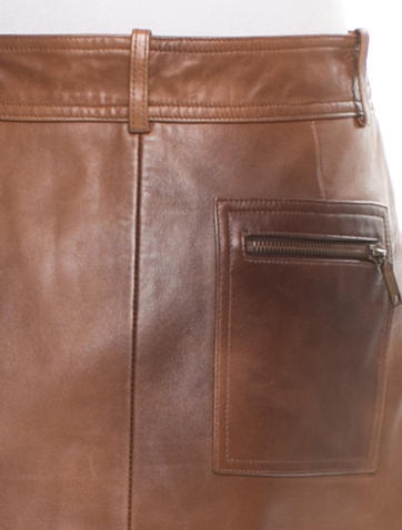 Celine Cline Leather Skirt, $200 | TheRealReal | Lookastic