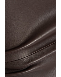 By Malene Birger Floridia Stretch Leather Midi Skirt Chocolate