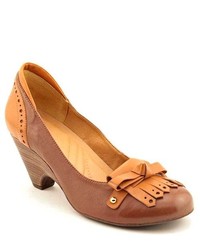 Mariana Avis Brown Leather Pumps Heels Shoes Eu 40