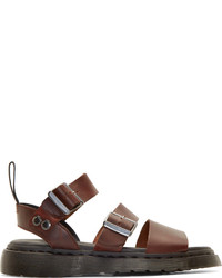 Dr. Martens Brown Leather Strap Sandals