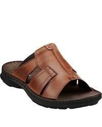 Clarks Swing Around Tan Leather Sandals