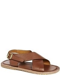 Dune Leather Sandals Brown