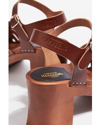 Swedish Hasbeens Gullan Wood Sandals