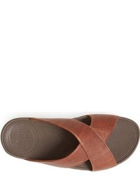 FitFlop Xosa Leather Slide Sandal
