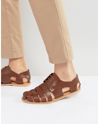 Zign Shoes Zign Leather Caged Sandals