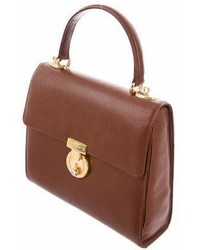 Salvatore Ferragamo Leather Top Handle Bag