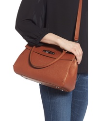longchamp madeleine leather satchel