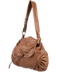 Saint Laurent Yves Ruched Leather Shoulder Bag