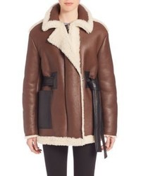 Brown Leather Shearling Jacket