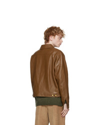 Han Kjobenhavn Brown Faux Leather Boxy Work Jacket