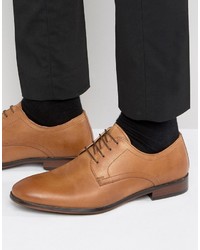 Red Tape Lace Up Smart Shoes In Tan Leather