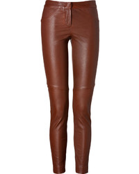 A.L.C. Leather Pants In Brown
