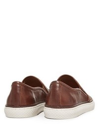 Frye Gates Woven Leather Slip On Sneakers