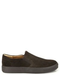 Vince Suede Leather Slip On Sneakers