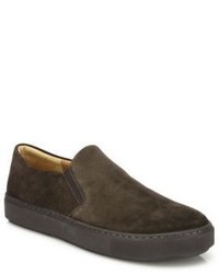 Vince Suede Leather Slip On Sneakers