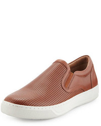 Vince Ace Perforated Leather Skate Sneaker