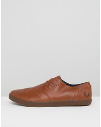 Fred Perry Byron Low Leather Brogue Sneakers