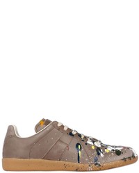 Maison Margiela Drip Painted Leather Sneakers