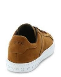 Tod's New Cassetta Denim Leather Sneakers