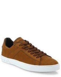 Tod's New Cassetta Denim Leather Sneakers