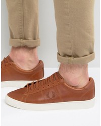 Fred Perry Spencer Waxed Leather Sneakers