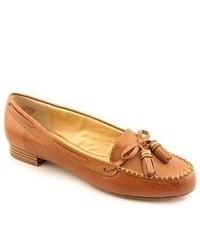 Brown Leather Tassel Loafers