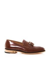 Ami Woven Front Tassel Loafers