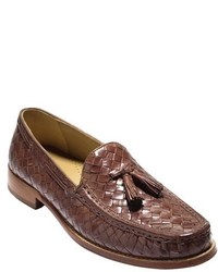 Cole Haan Brady Woven Leather Tassel Loafer