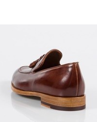 Paul Smith Chestnut Leather Conway Tasseled Loafers