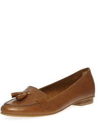 Dorothy Perkins Tan Leather Tassel Loafers