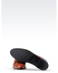Giorgio Armani Loafer In Brushed Calfskin