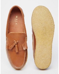 Walk London Windsor Leather Tassel Loafers