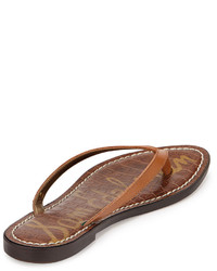 Sam Edelman Gracie Leather Thong Sandal Saddle