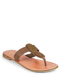 Seychelles So Much Time Beaded Leather Thong Sandals