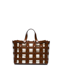 Trademark Brown Frances Cutout Leather Tote