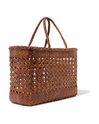 Dragon Diffusion Cannage Big Woven Leather Tote