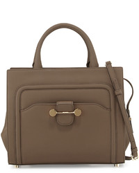Jason Wu Daphne Rubberized Leather Tote Bag Brown