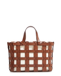 Trademark Frances Cage Leather Canvas Tote
