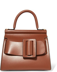 Boyy Karl 24 Small Buckled Leather Tote Brown