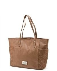 Kenneth Cole Reaction Brown Faux Leather Tote