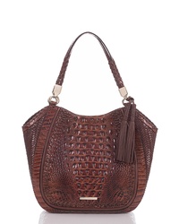 Brahmin Marianna Croc Embossed Leather Tote