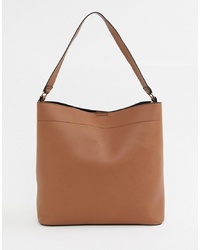 ASOS DESIGN Oversized Structured Shopper Bag With Contrast Detail