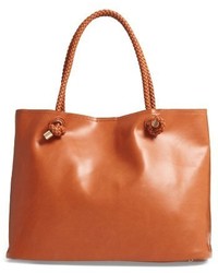 Sole Society Shaynelee Faux Leather Tote Brown