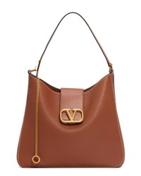 Valentino Garavani V Sling Leather Hobo Bag